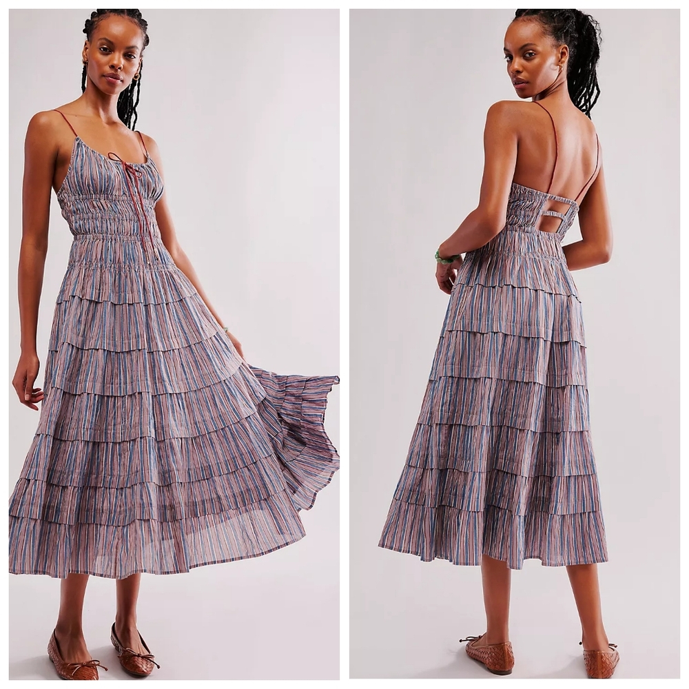 NWT Free People Going Steady Midi Dress